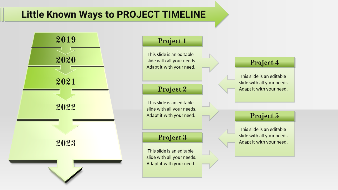 Free - Highlighted Project Plan Timeline PowerPoint Template